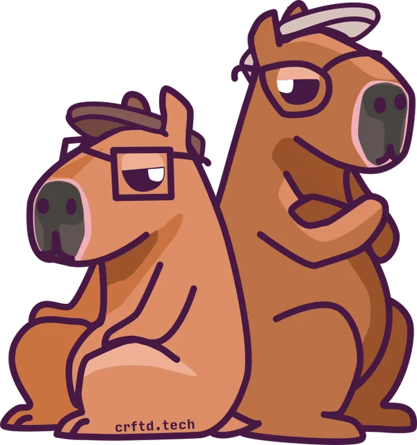 The two capybaras